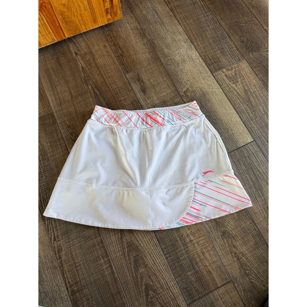 Slazenger Tennis Skort Sz. Small White & Neon